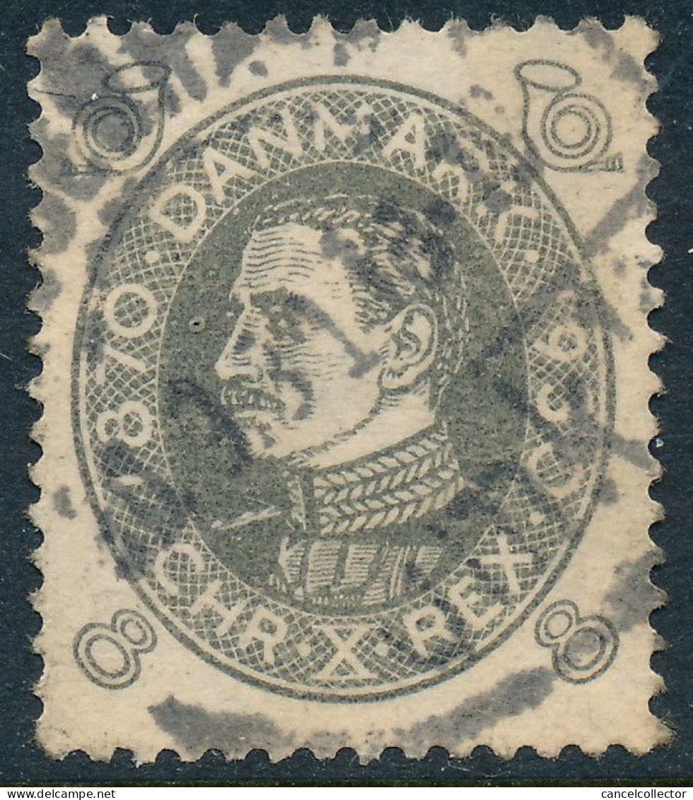 Denmark Danemark Danmark 1930: 8ø Grey Christian X Birthday, Fine Used Stamp, AFA 188 (DCDK00501) - Gebraucht