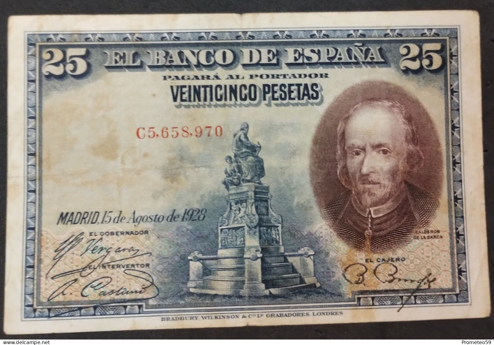 España – Billete Banknote De 50 Pesetas – 1928 - 50 Pesetas