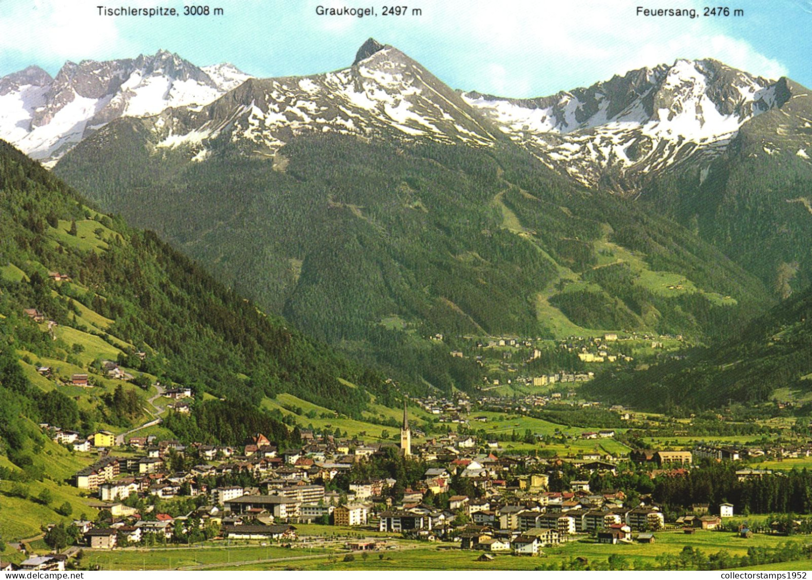 BAD HOFGASTEIN, ARCHITECTURE, MOUNTAIN, PANORAMA, AUSTRIA, POSTCARD - Bad Hofgastein