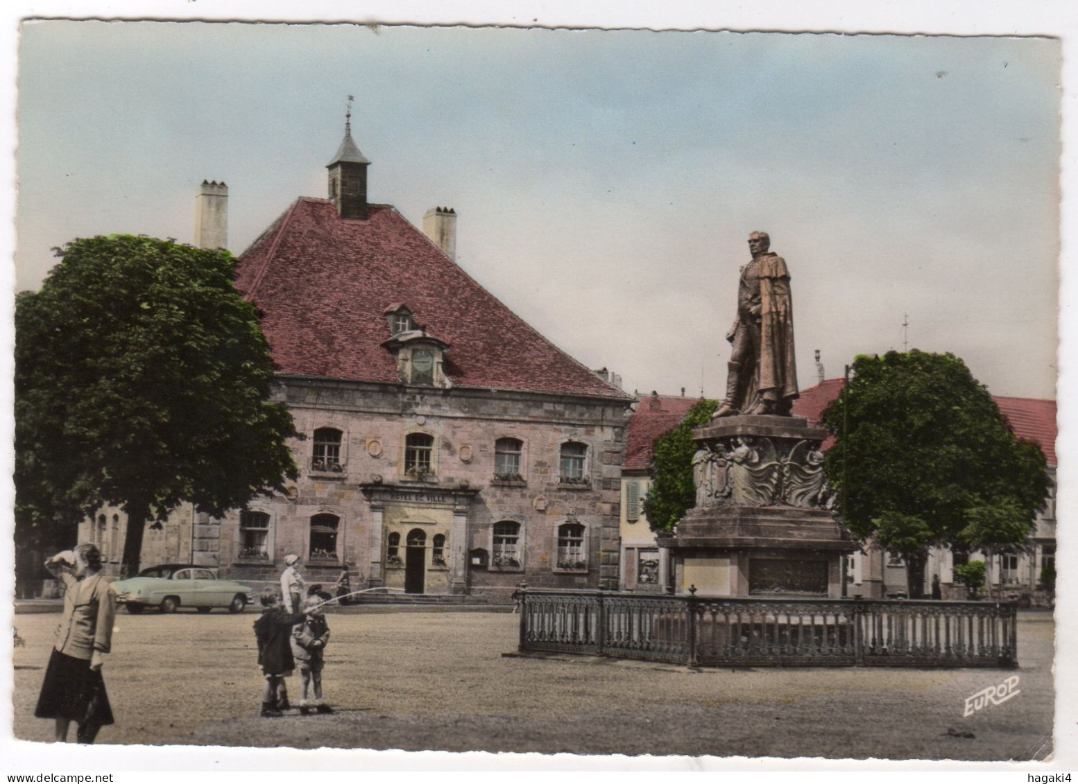 CPSM 57 : 1357 - PHALSBOURG - Monument Lobau (au Fond Hôtel De Ville) - Ed. Europe Pierron - 1963 - - Phalsbourg