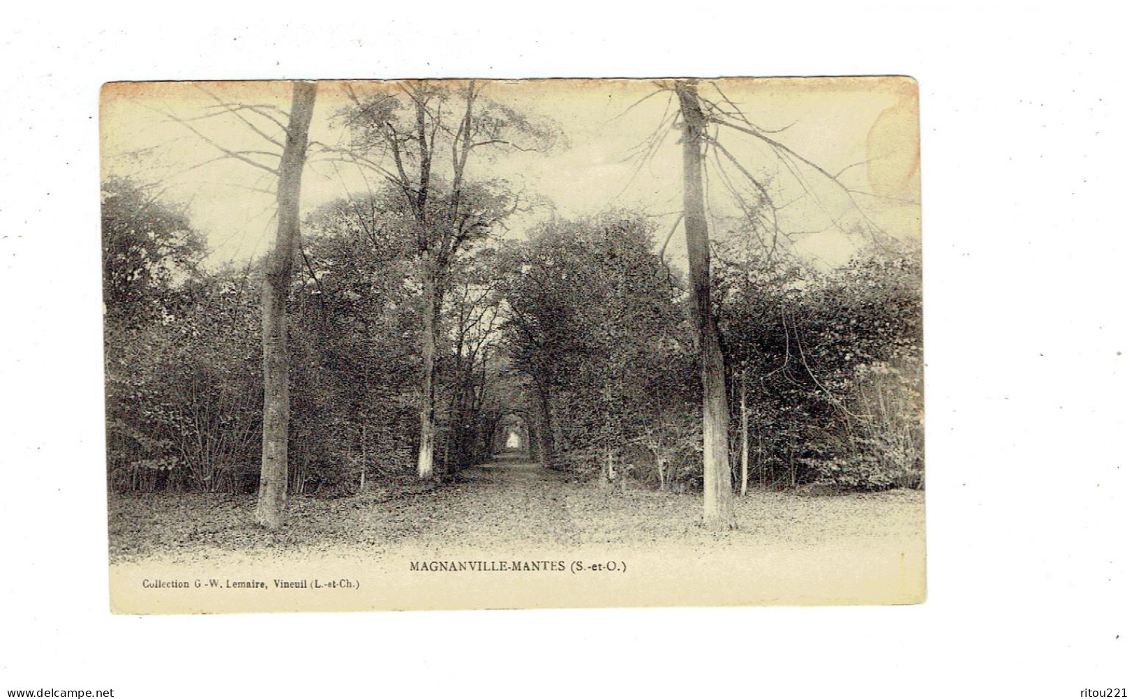 Cpa - 78 - Magnanville - Mantes -- Allée D'arbres -  G. W. Lemaire - Magnanville