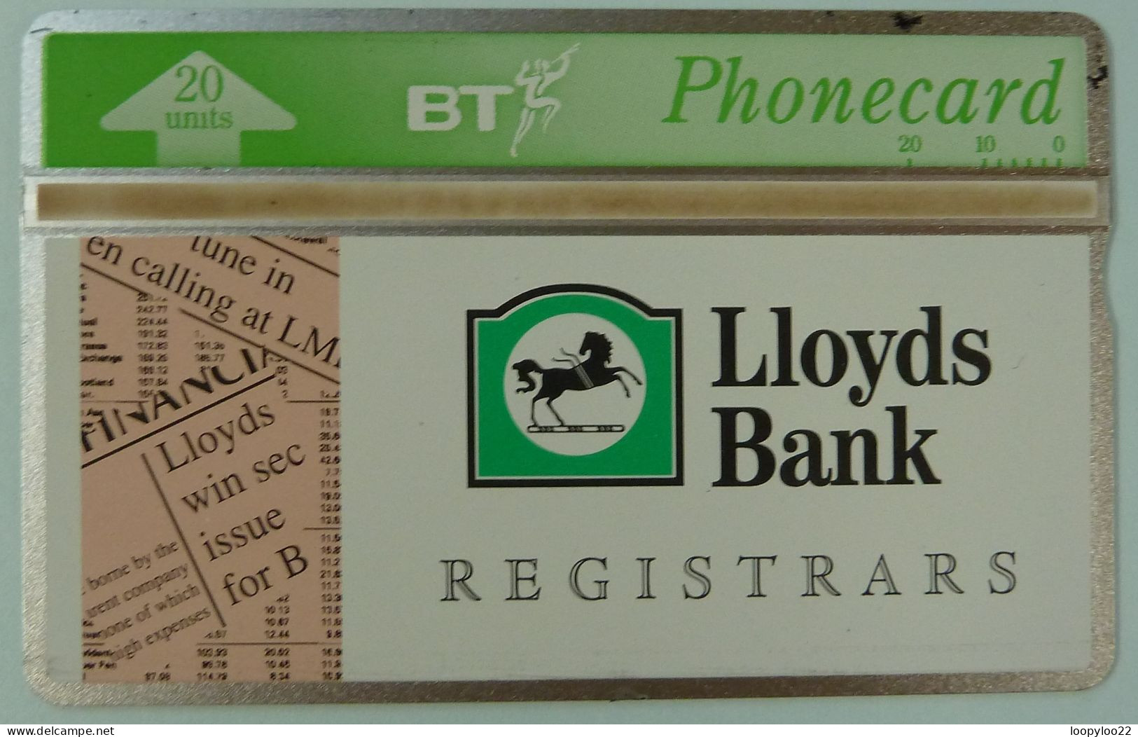 UK - Great Britain - BT & Landis & Gyr - BTP176 - Lloyds Bank Registrars - 324H - 1000ex - Mint - BT Private