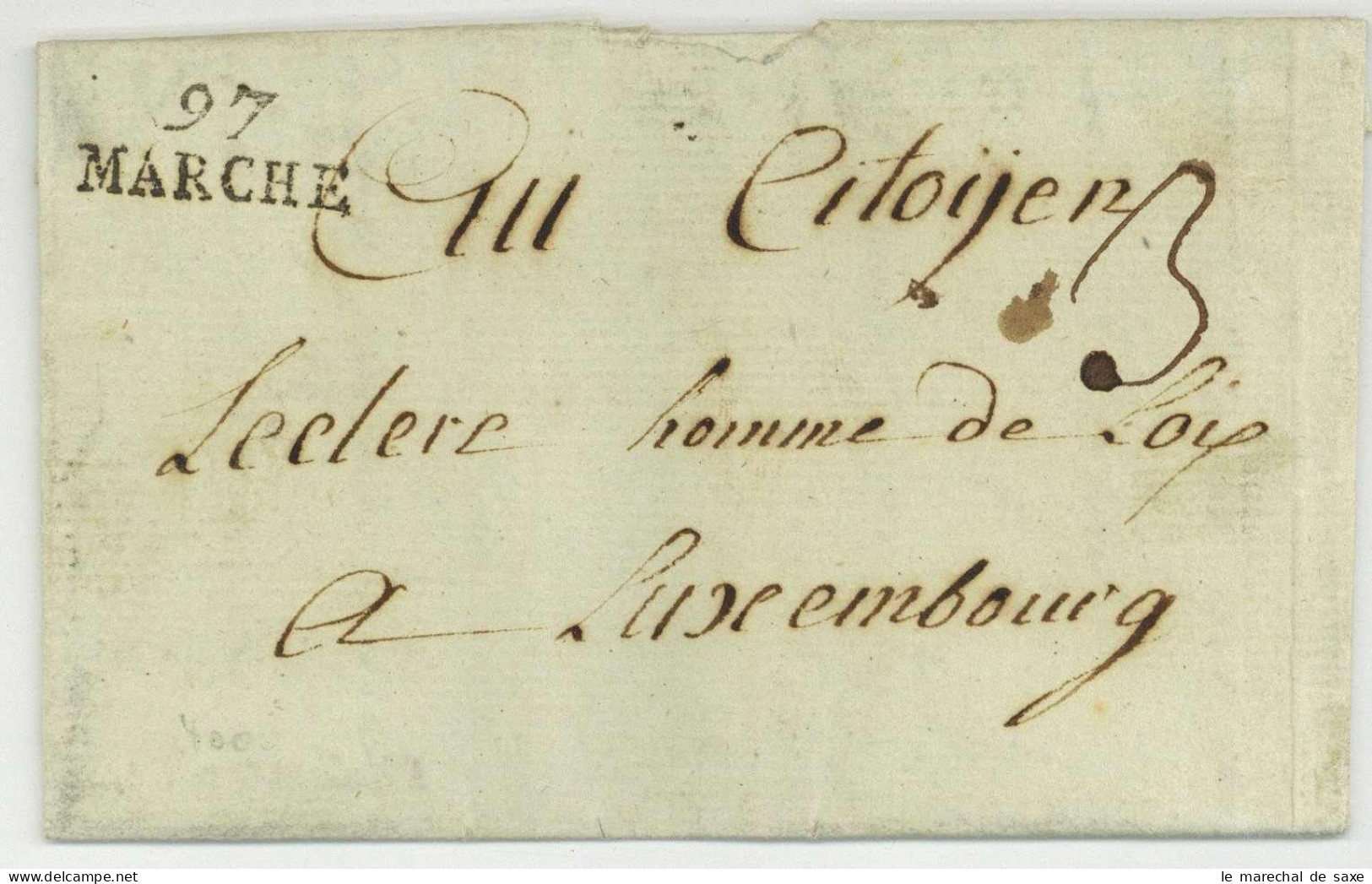 Aye 97 MARCHE Marche-en-Famenne Pour Luxembourg (1801) - 1792-1815: Départements Conquis