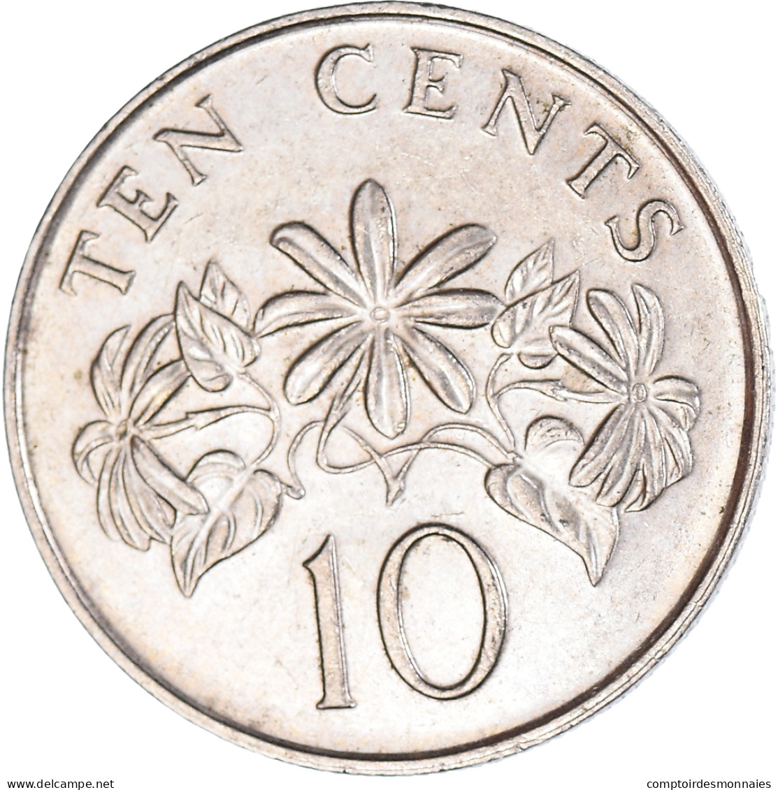 Monnaie, Singapour, 10 Cents, 1990 - Singapour