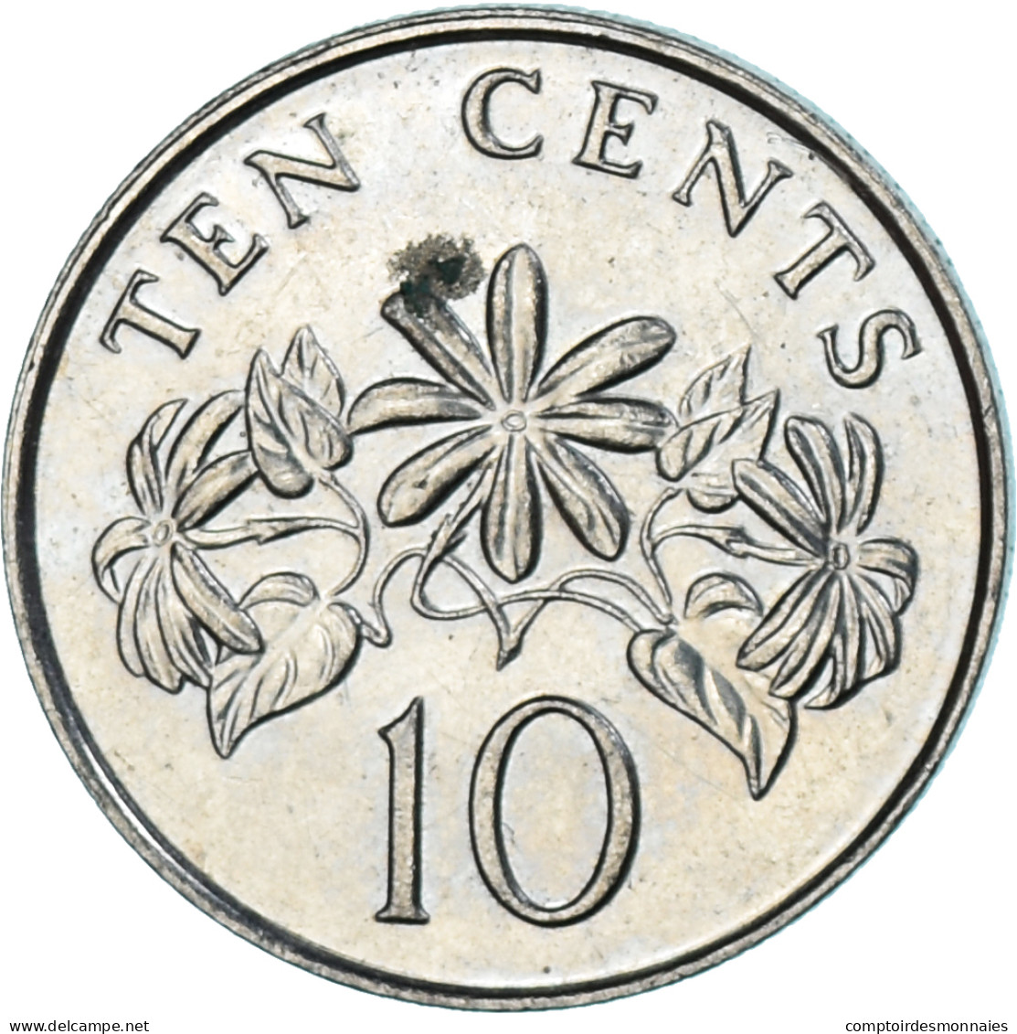 Monnaie, Singapour, 10 Cents, 1991 - Singapour