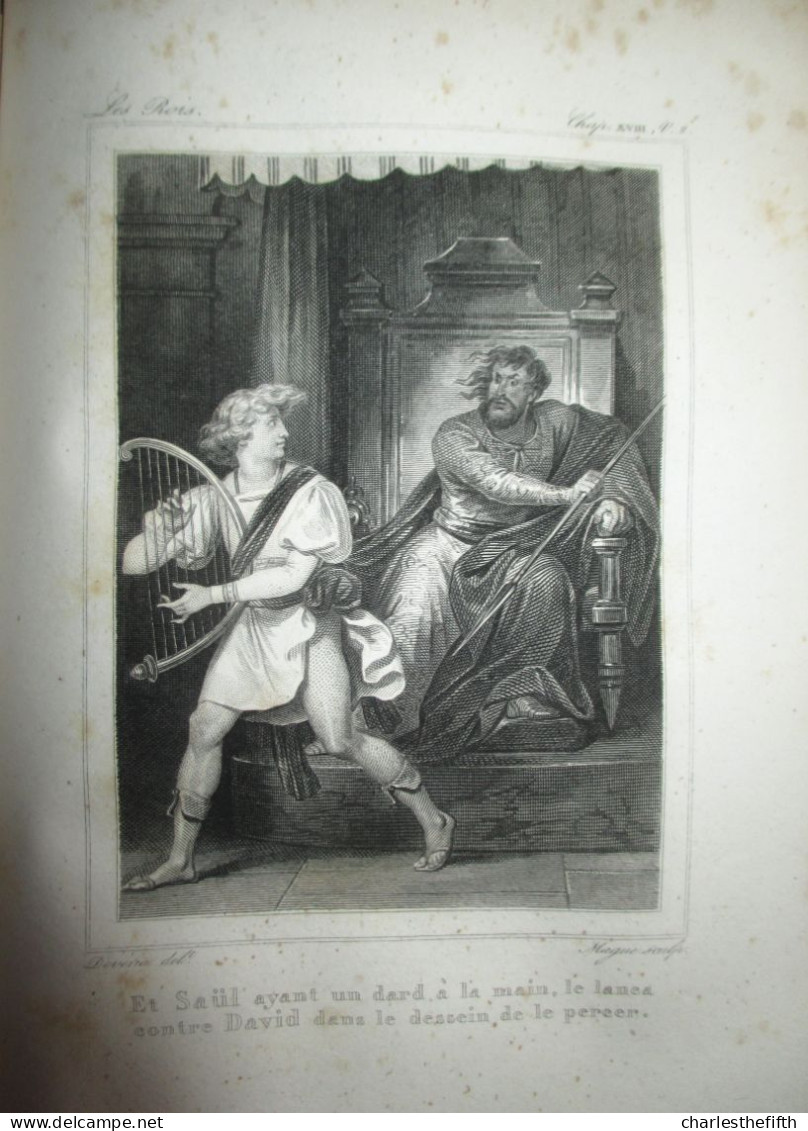 SAINTE BIBLE latin et en françois suivie d'un dictionnaire étymolog. géograph et archéolog. par Barbié du Bocage 13 Vol.