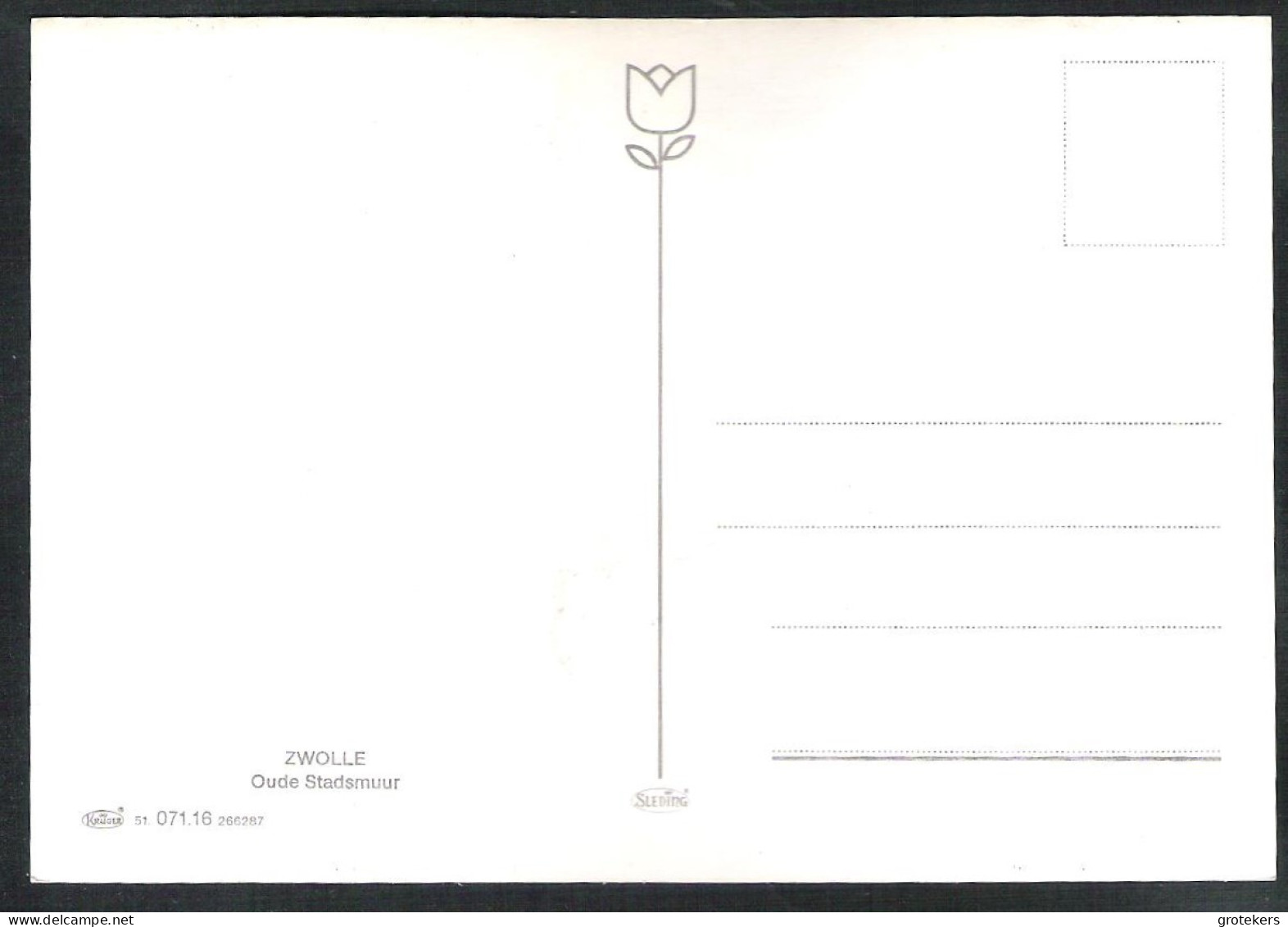 ZWOLLE Oude Stadsmuur ± 1980 - Zwolle