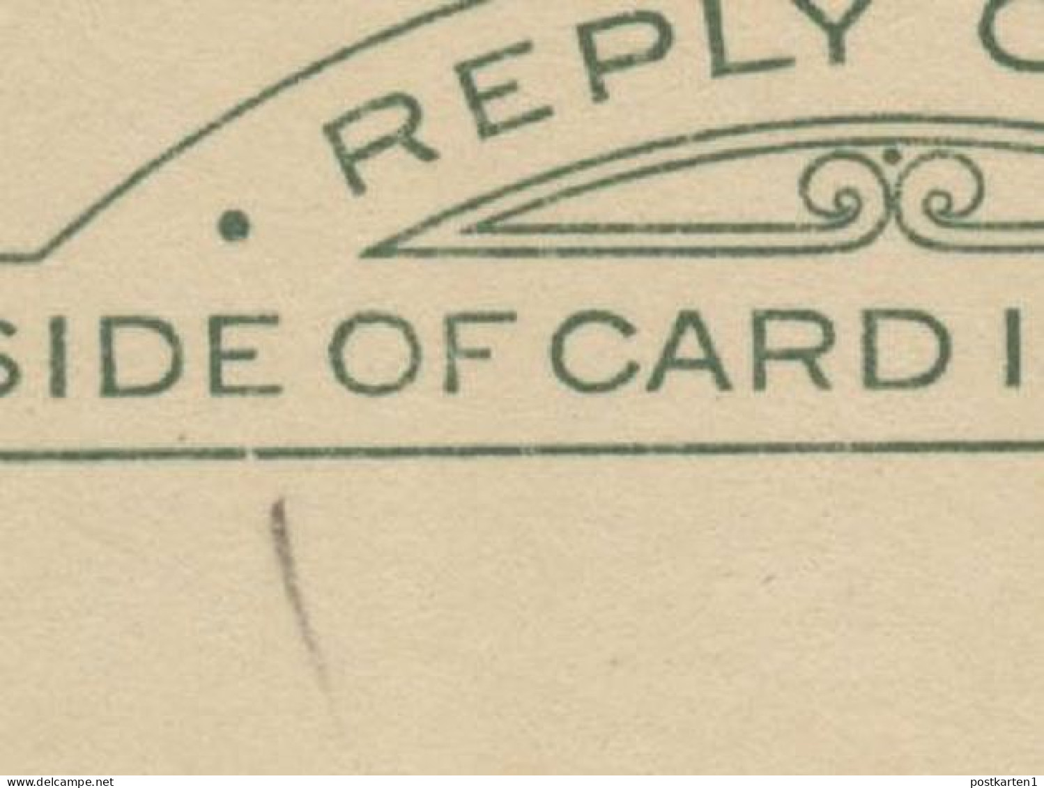 UY7 Sep.4 Postal Card With Reply PLATE FLAW Break In Frameline Under (SID)E 1915 - 1901-20