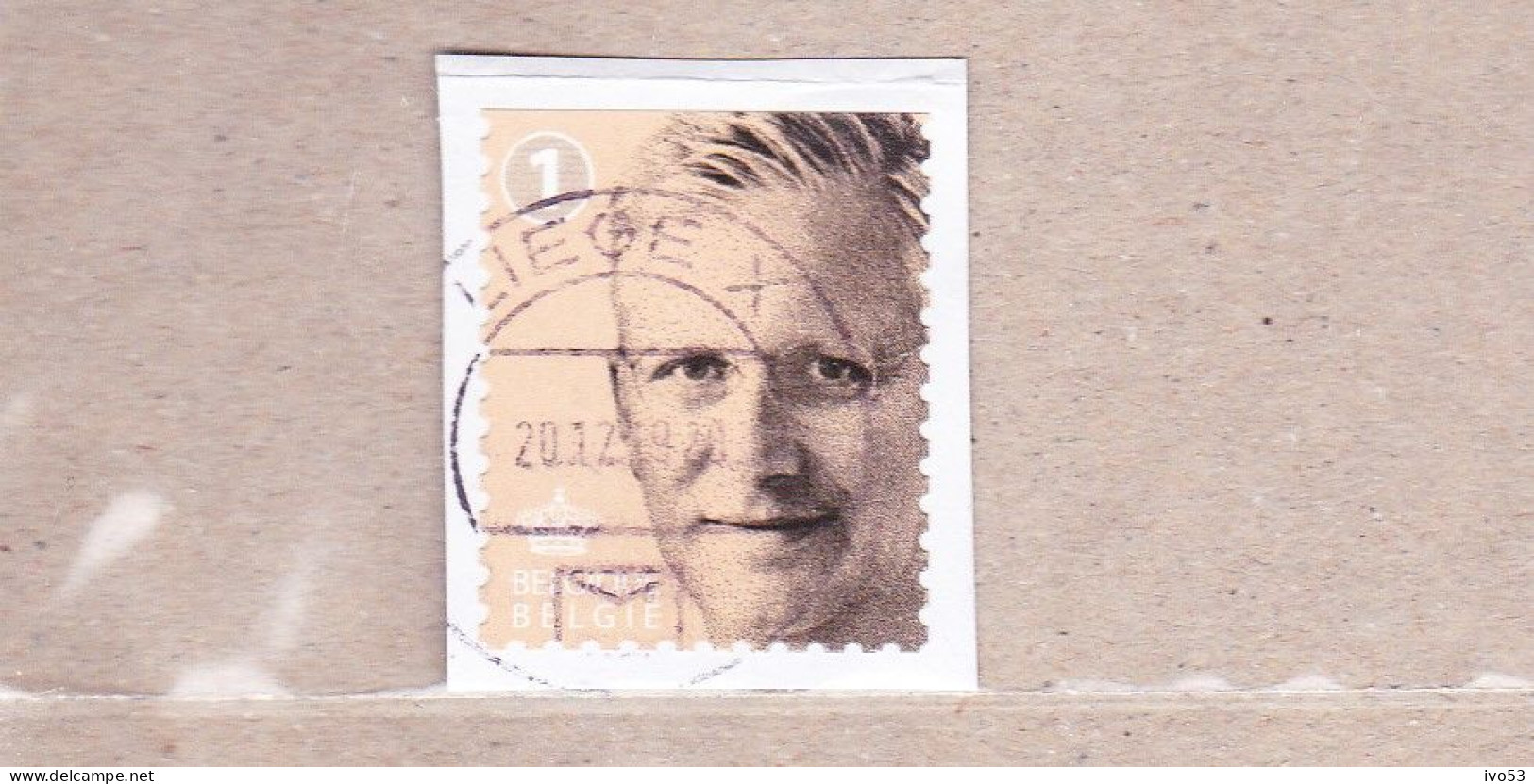 2019 Nr 4841 Boven Ongetand,gestempeld Op Fragment.Koning Filip I. - Used Stamps