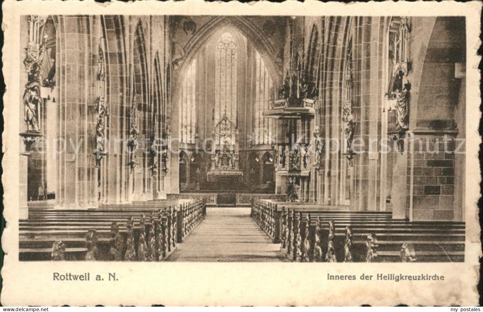 41573602 Rottweil Neckar Heiligkreuzkirche Innen Rottweil - Rottweil