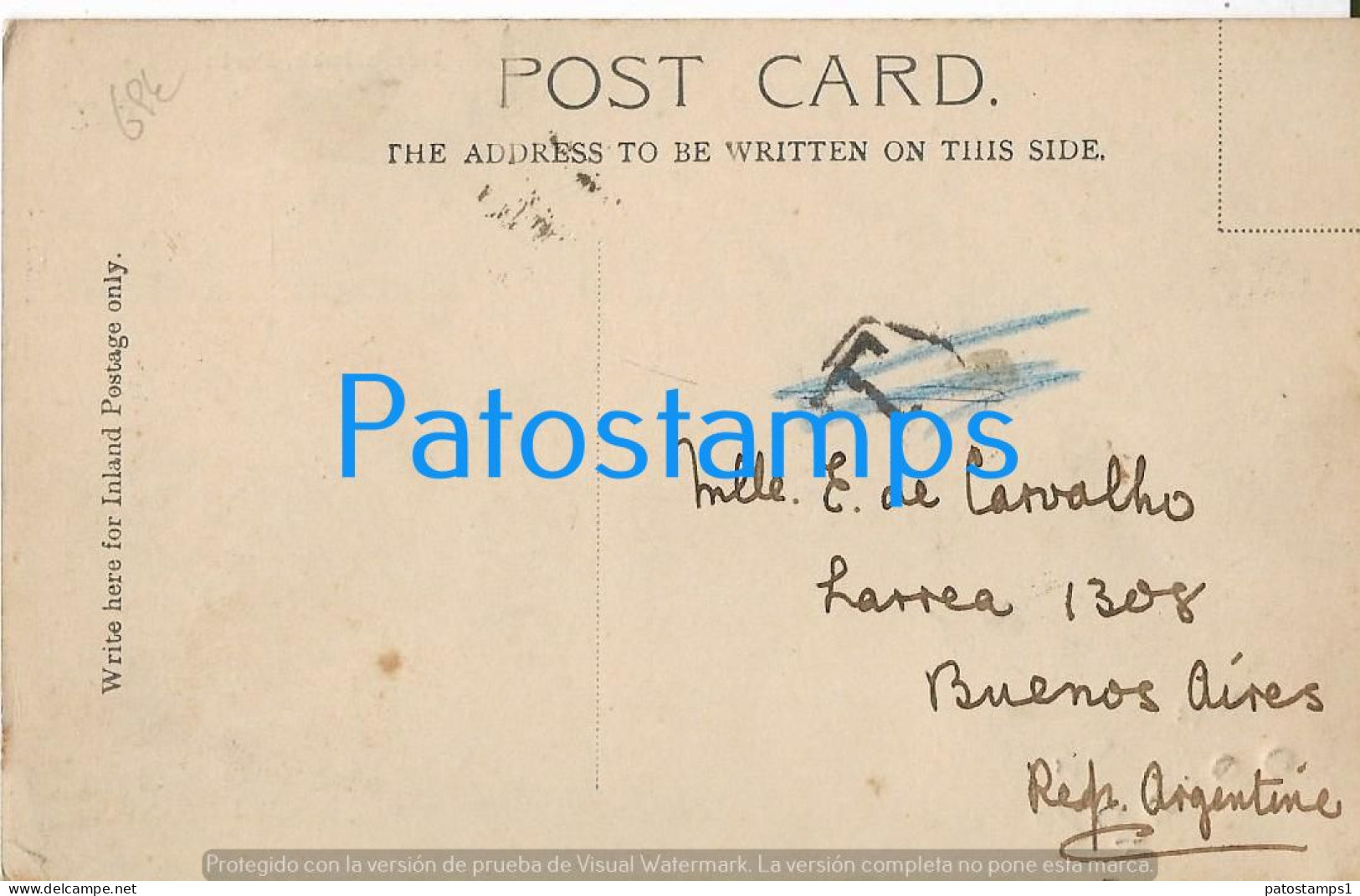 222367 AUSTRALIA PERTH NORTH INCH VIEW PARTIAL TAXADA CIRCULAED TO ARGENTINA POSTAL POSTCARD - Other & Unclassified