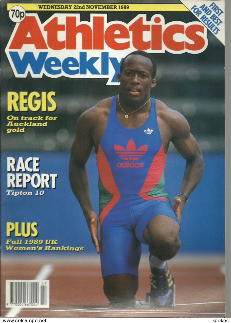 ATHLETICS WEEKLY 1989 MAGAZINE SET – LOT OF 51 OUT OF 53 – TRACK AND FIELD