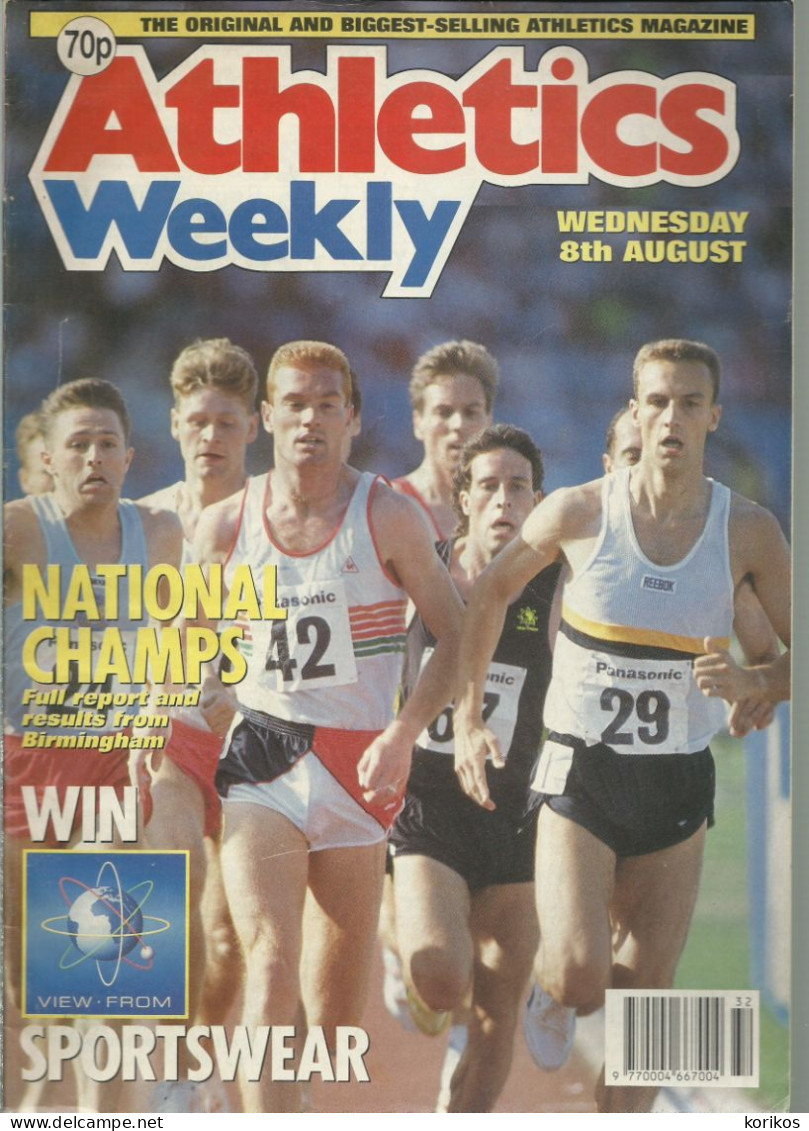 ATHLETICS WEEKLY 1990 MAGAZINE SET – LOT OF 50 OUT OF 52 – TRACK AND FIELD