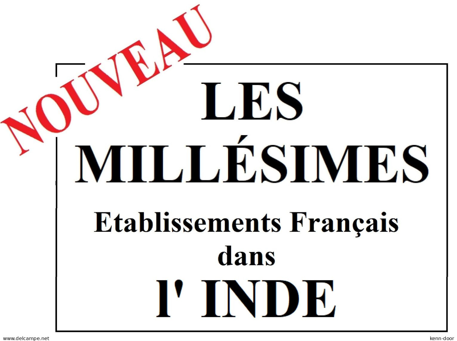 Album De Timbres à Imprimer MILLESIMES ETB. FRANCAIS Dans L' INDE - Autres & Non Classés