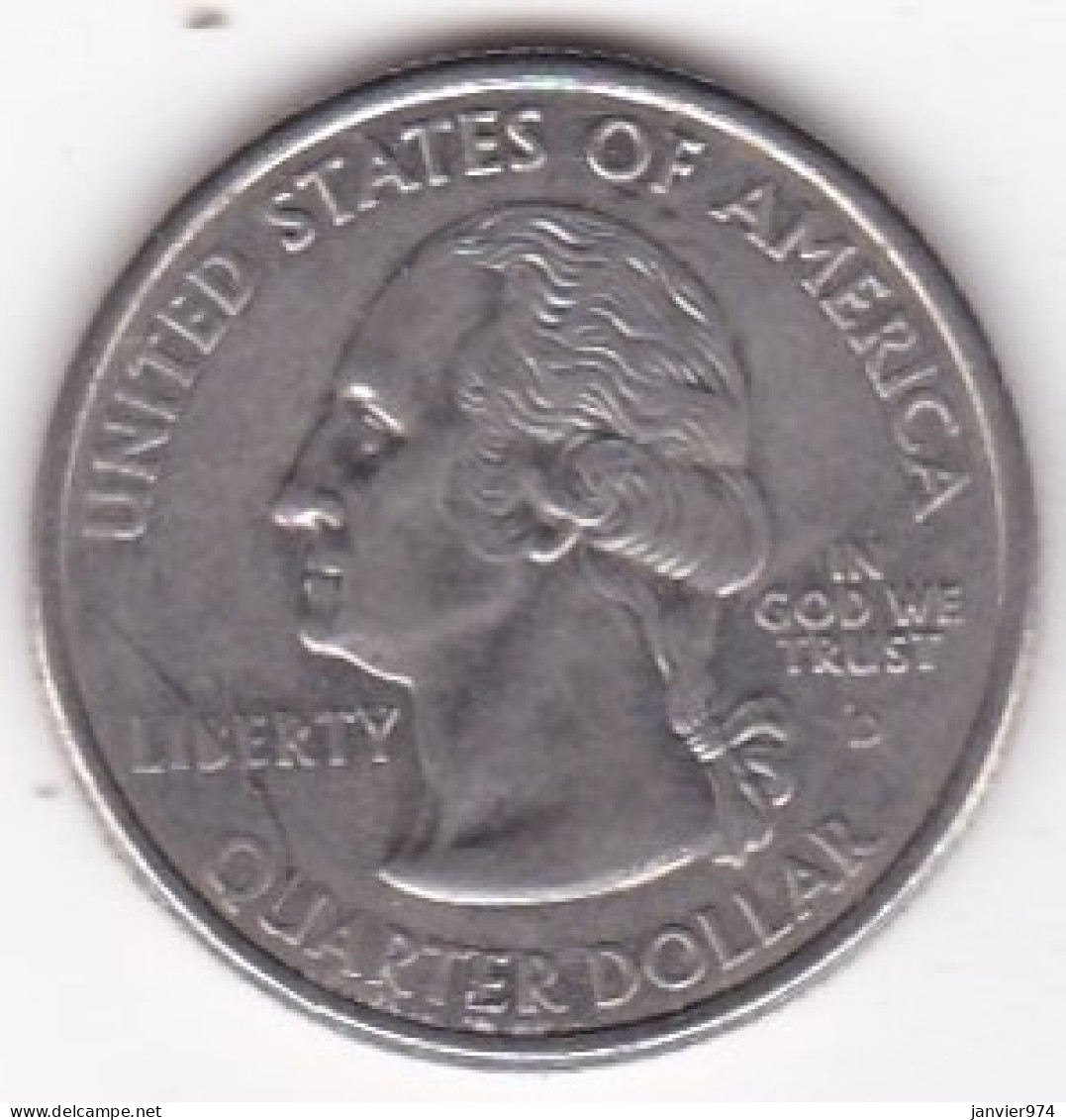 Kentucky Quarter Dollar 2001 D, Georges Washington, Cupronickel KM# 322 - 1999-2009: State Quarters