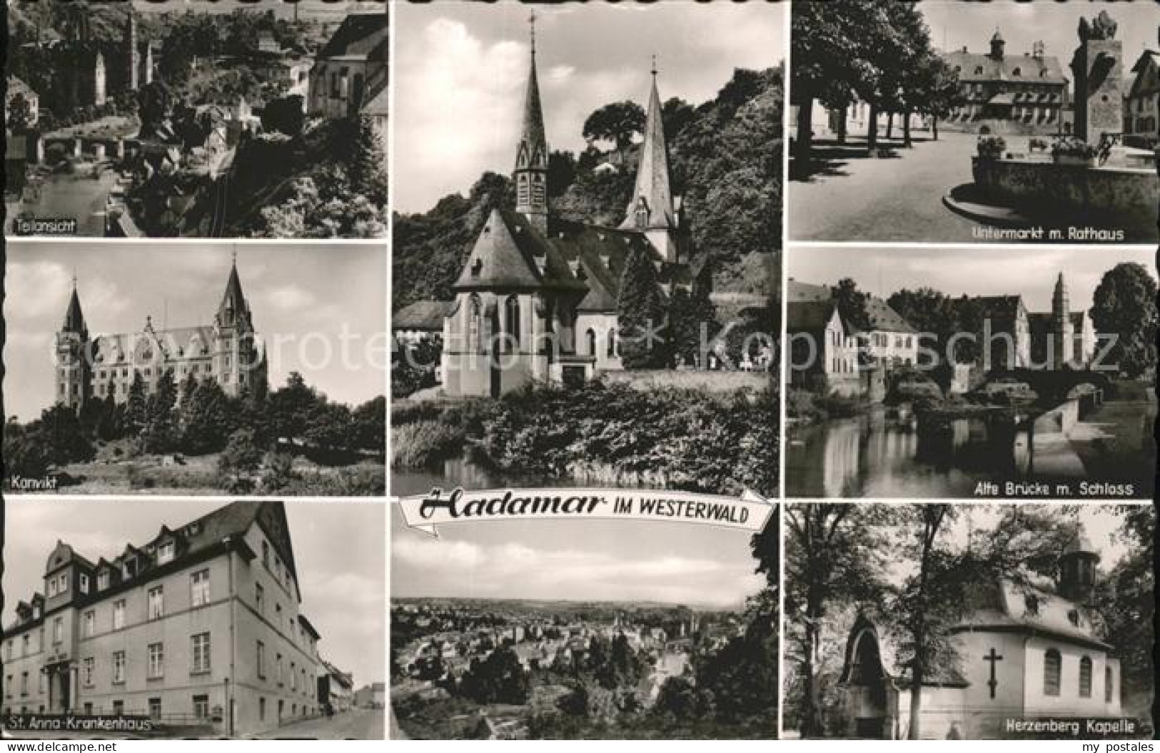 41569613 Hadamar Westerwald Schloss Bruecke Herzenberg Kapelle St. Anna-Krankenh - Hadamar