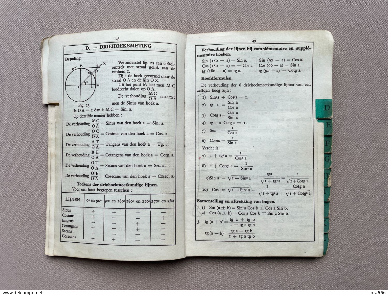 VADE-MECUM voor den TECHNICUS - A.F. TROCH 1942 - N.V. De Nederlandsche Boekhandel Antwerpen - 180 pp. - 19,5 x 13 cm.