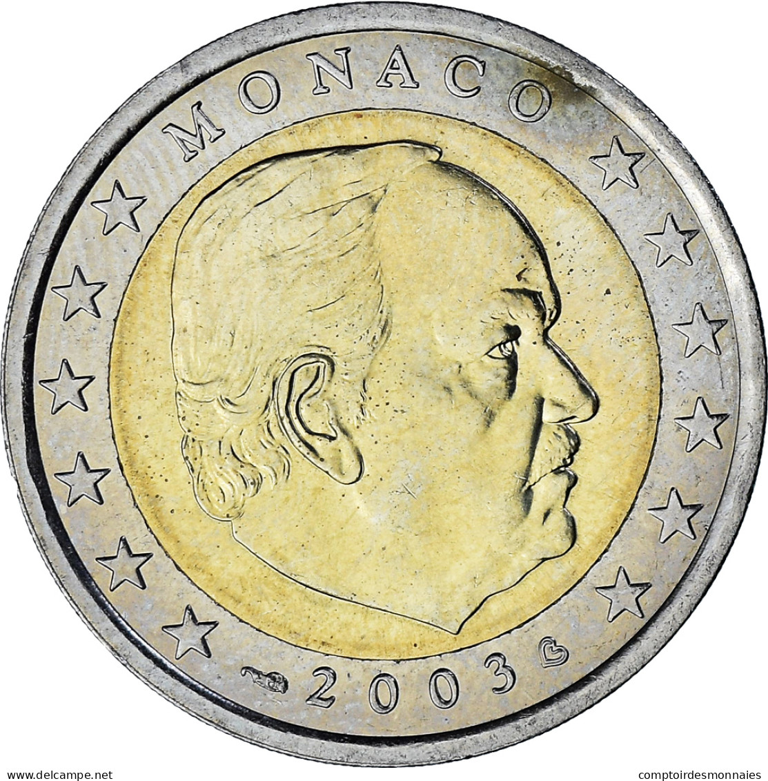 Monaco, Rainier III, 2 Euro, 2003, Paris, SUP, Bimétallique, Gadoury:MC179 - Monaco