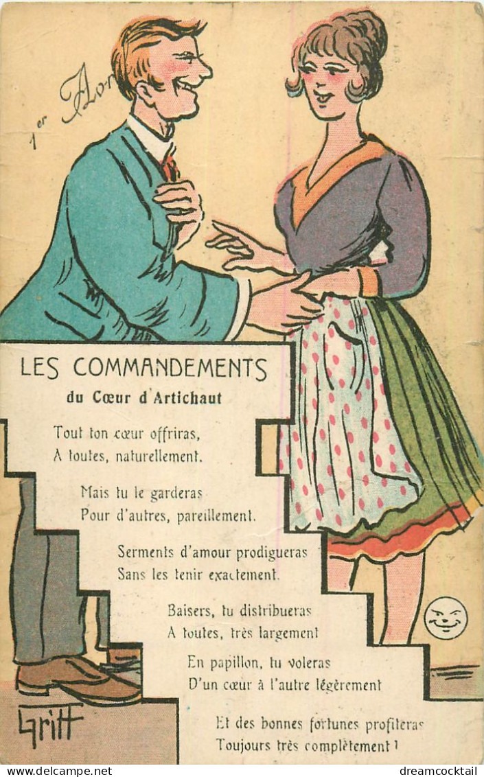 (SERGE) Illustrateur GRIFF Les Commandements Du Coeur D'Artichaut (fine Nervure) - Griff