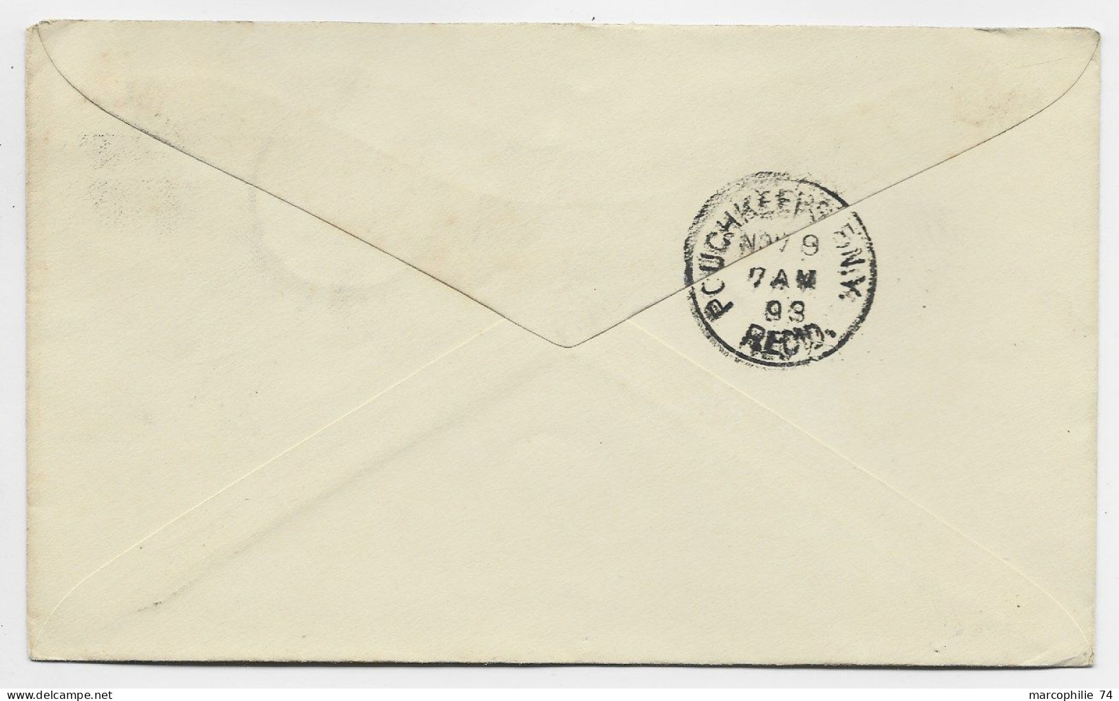 ETATS UNIS USA TWO CENTS ENTIER ENVELOPPE COVER WINCHESTER NOV 7 1893 - ...-1900