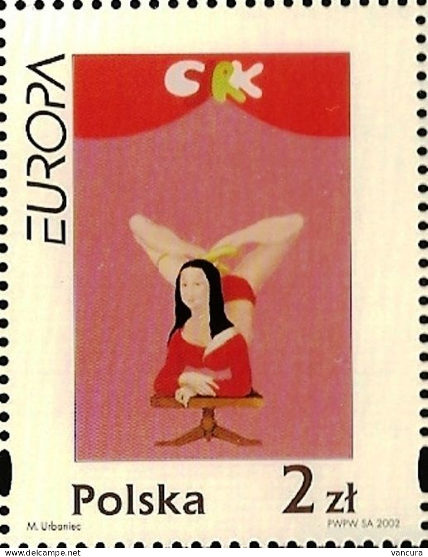 ** 3822 Poland EUROPA 2002 Circus - 2002