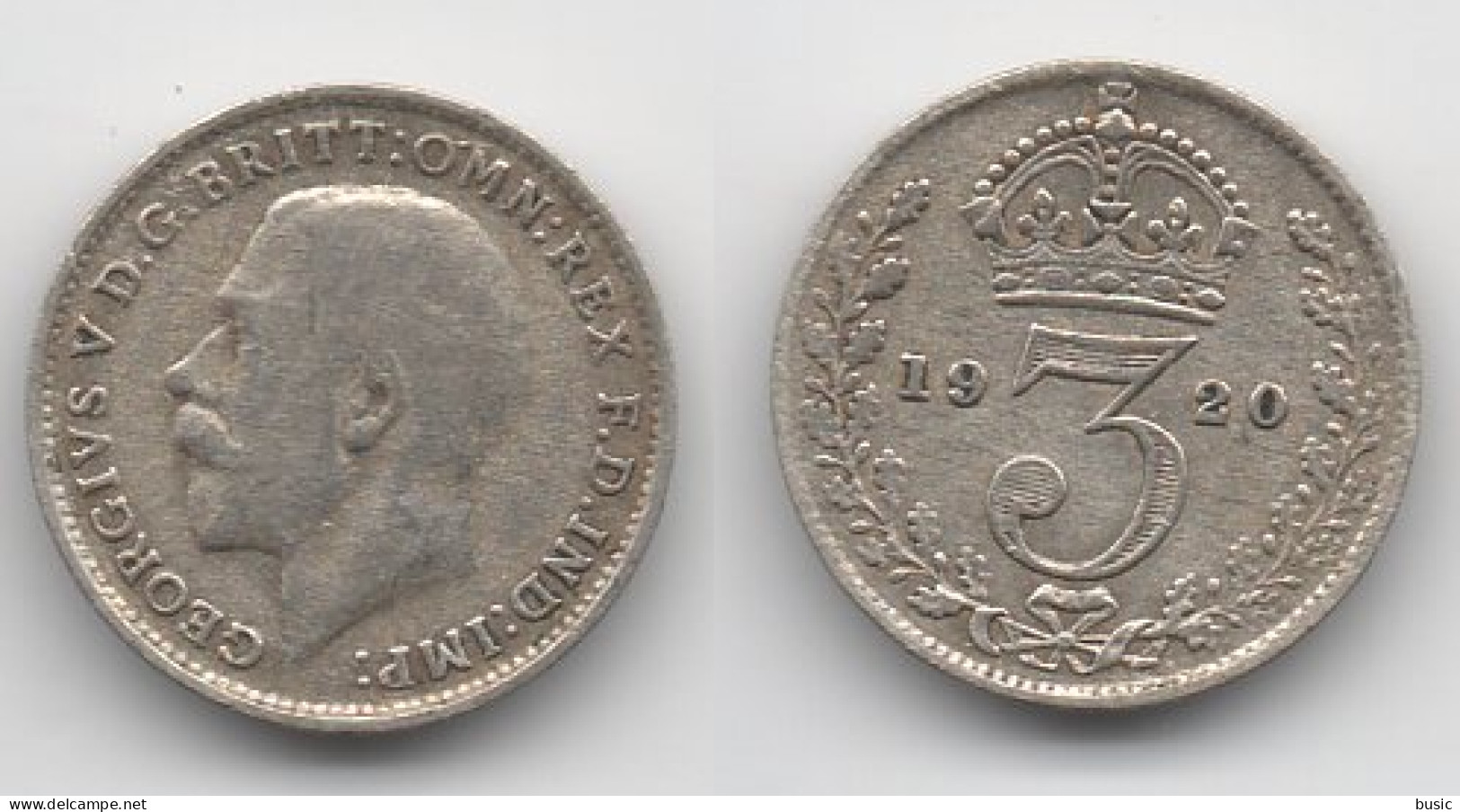 + GRANDE BRETAGNE  + 3 PENCE 1920 + - H. 6 Pence