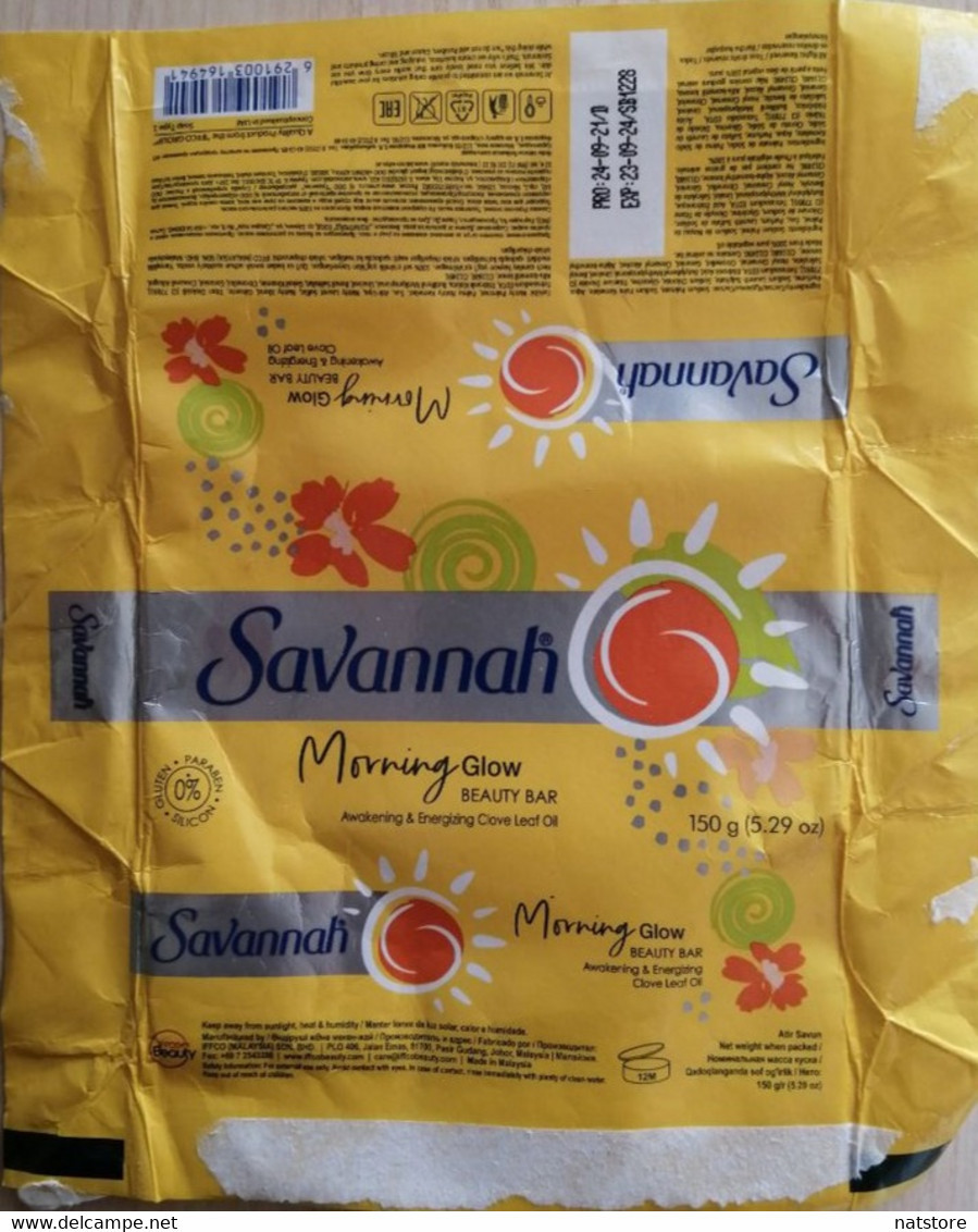 MALAYSIA..SOAP LABEL..SAVANNAH..MORNING GLOW - Labels