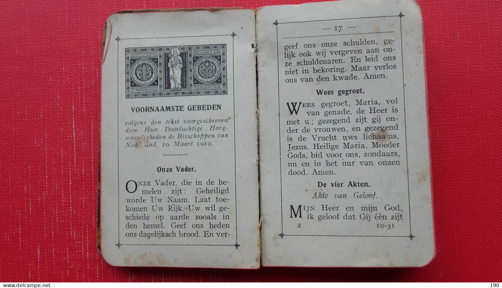 Jezus"Lieveling.Gegedenboek tot opbeuring van Jeugdige Zielen.Drukkerij H.Proost&Co.Turnhout(Belgie)