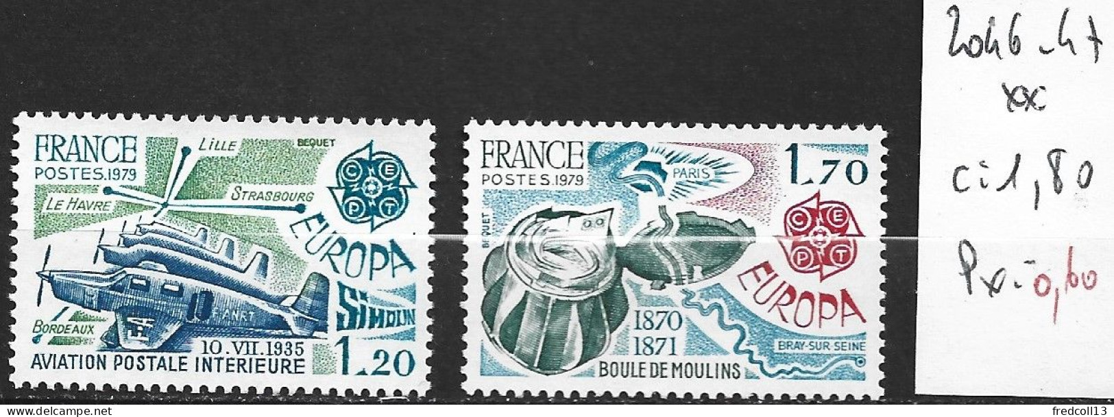 FRANCE 2046-47 ** Côte 1.80 € - 1979