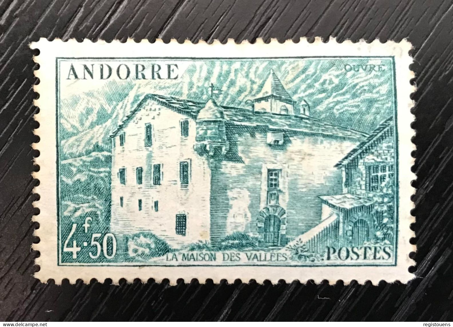 Timbre Andorre Français 1944 Y&t N° 108a - Autres & Non Classés