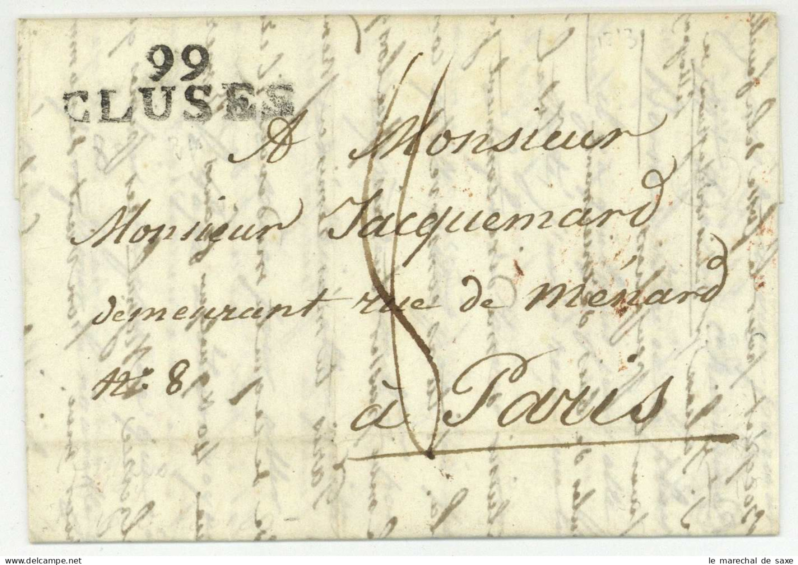 99 CLUSES Pour Paris 1813 - 1792-1815: Départements Conquis