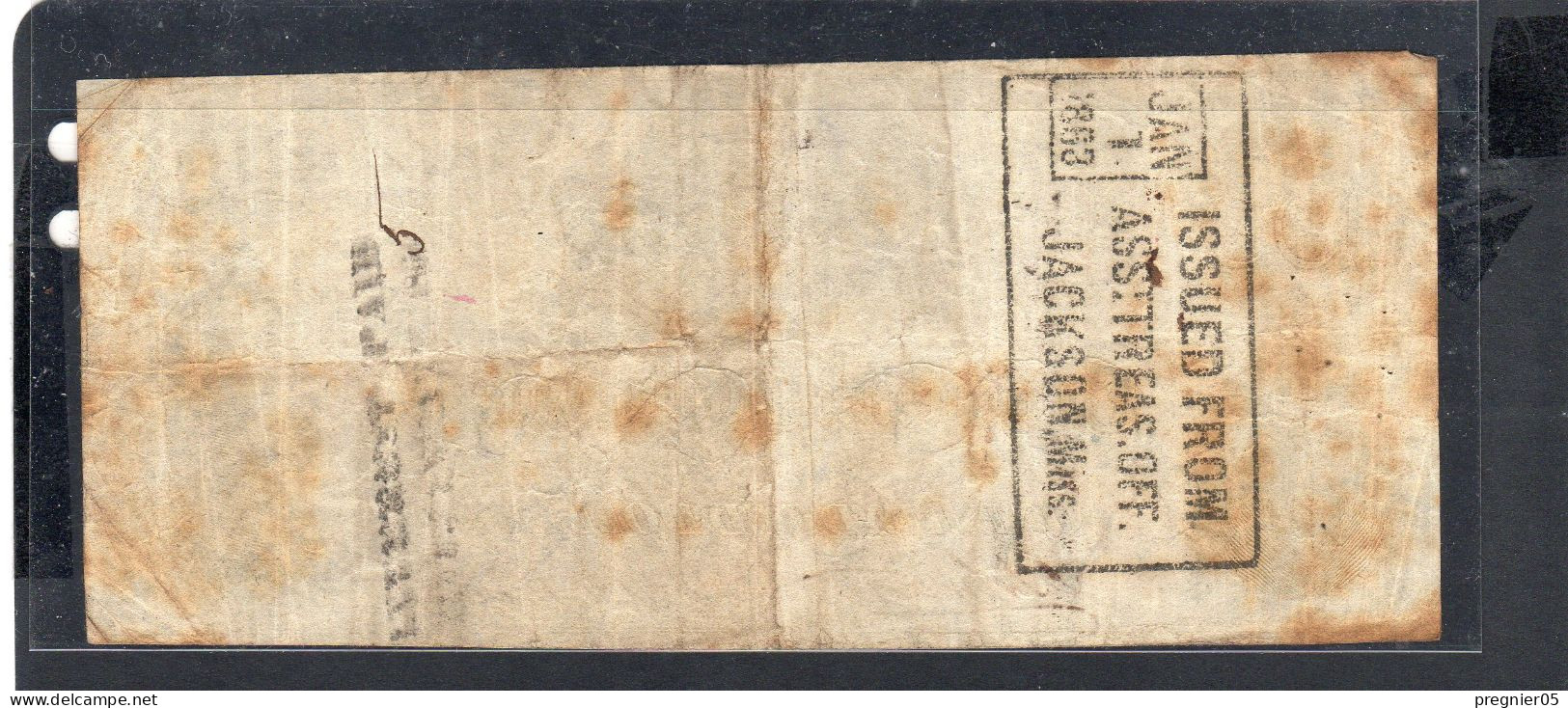 Baisse De Prix USA - Billet  100 Dollar États Confédérés 1862 TTB/VF P.045 - Divisa Confederada (1861-1864)