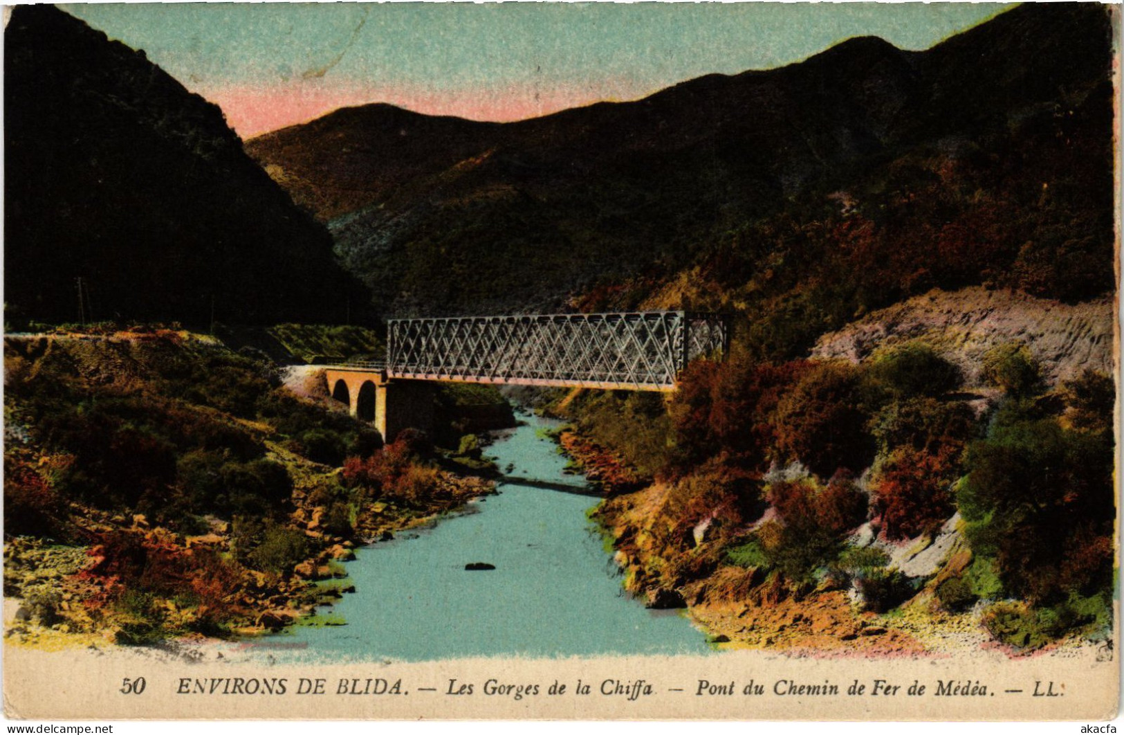 CPA AK MEDEA Gorges De La Chiffa - Pont Du Chemin De Fer ALGERIA (1380127) - Médéa