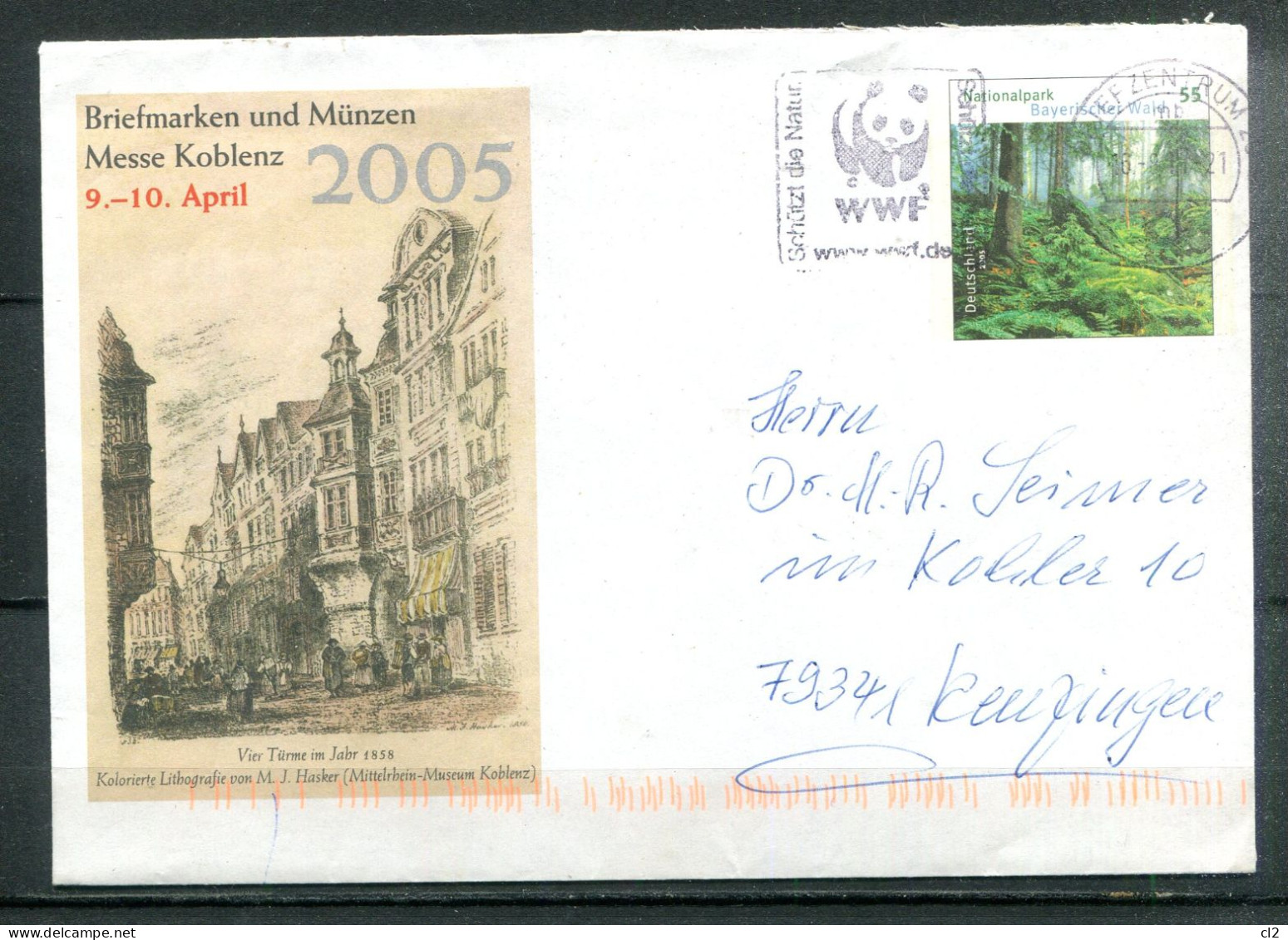 REPUBLIQUE FEDERALE ALLEMANDE - Ganzsache (Entier Postal) - Mi USo 91 (Briefmarken Und Münzen Messe Koblenz) - Umschläge - Gebraucht