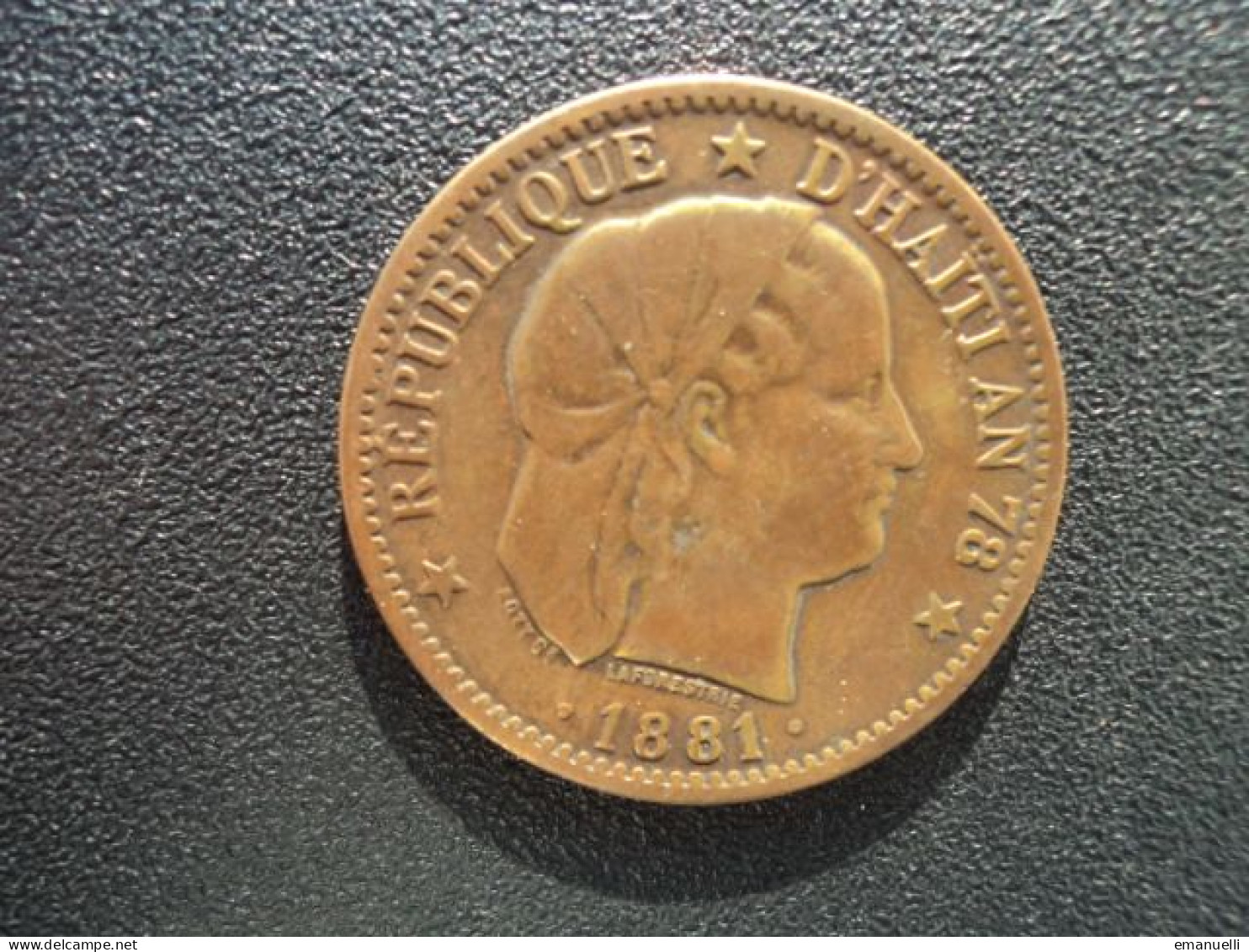 RÉPUBLIQUE D' HAÏTI * : 2 CENTIMES   1891   KM 43     B+ ** - Haïti