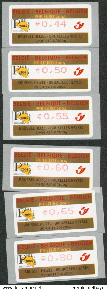 Timbres De Distributeurs (ATM) - Phileuro 2004 S5 (set Complet, MNH, ATM112/13) - Mint