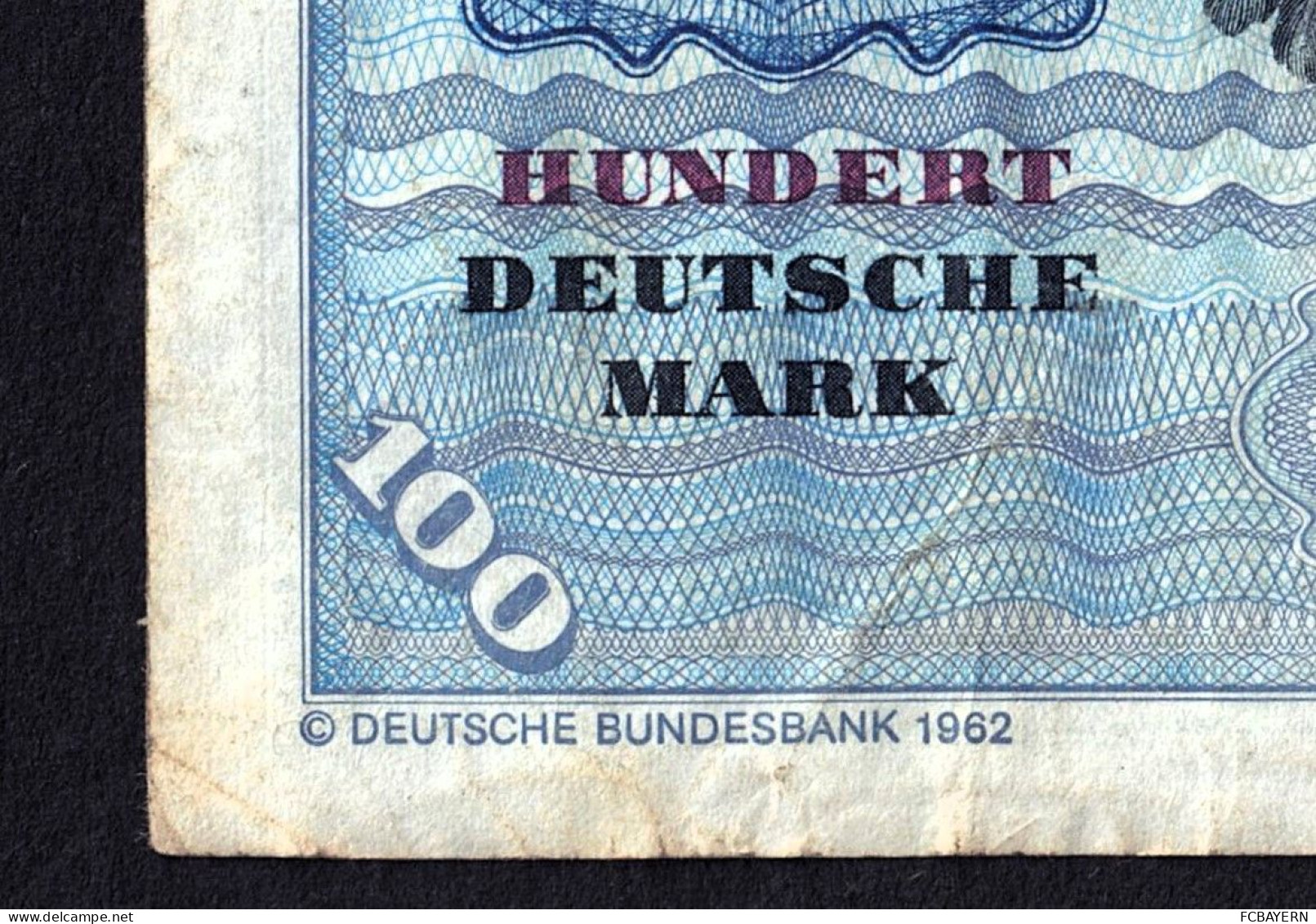 Deutsche Banknote 100 DM (NJ1685366Q) Stark Gebraucht - Siehe Fotos - 100 Deutsche Mark