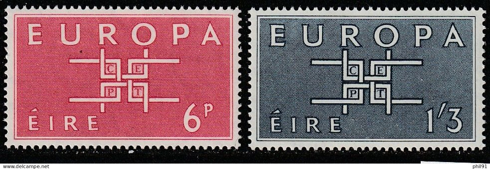 IRLANDE    Europa 1963   N° Y&T  159 Et 160 ** - Neufs