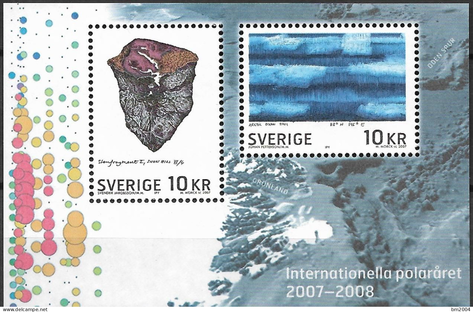 2007 Schweden Mi. Bl. 23 **MNH : Internationales Polarjahr - Blocks & Sheetlets