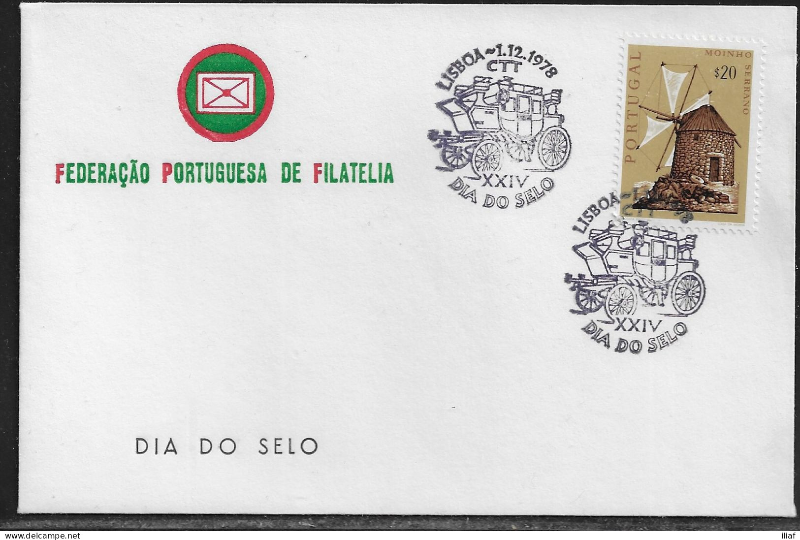 Portugal.   XXV Dia Do Selo. XXV Seal Day.  Special Cancellation. - Cartas & Documentos