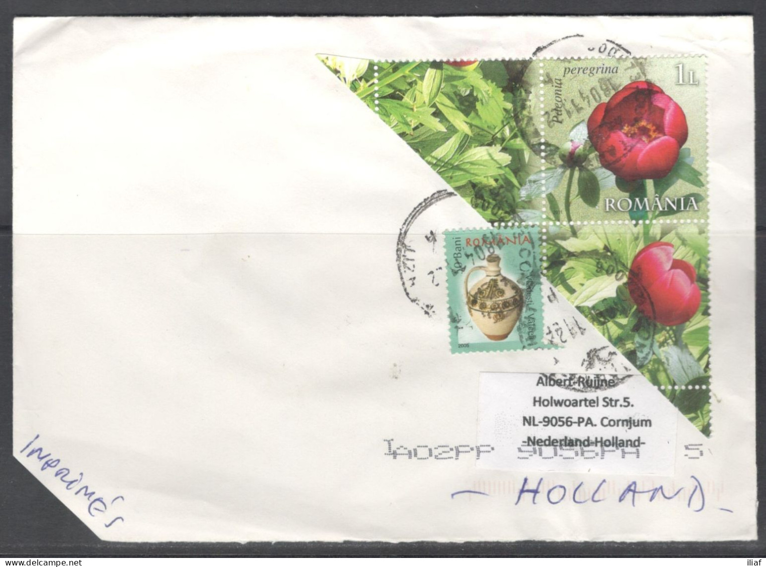 Romania. Stamps Mi. 6507, 6007 On Letter, Sent From Constanta On 18.04.2011 To Nederland. - Lettres & Documents
