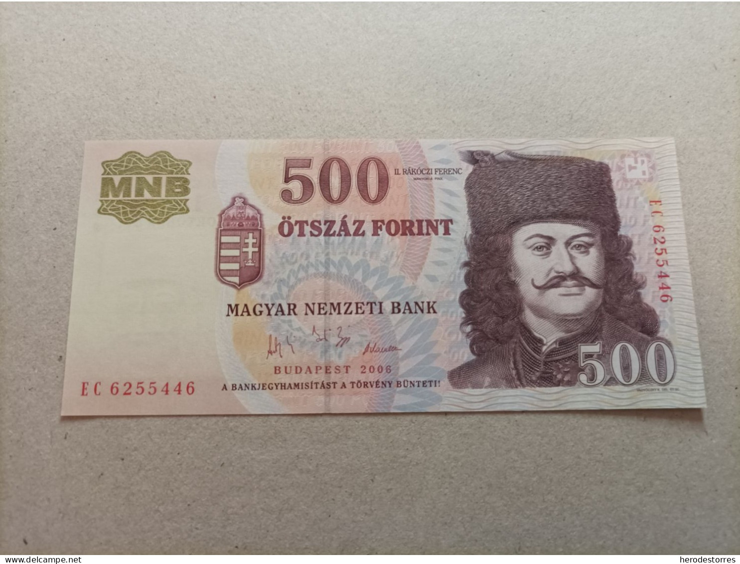 Billete De Hungría, 500 Florines, Año 2006, UNC - Hungría