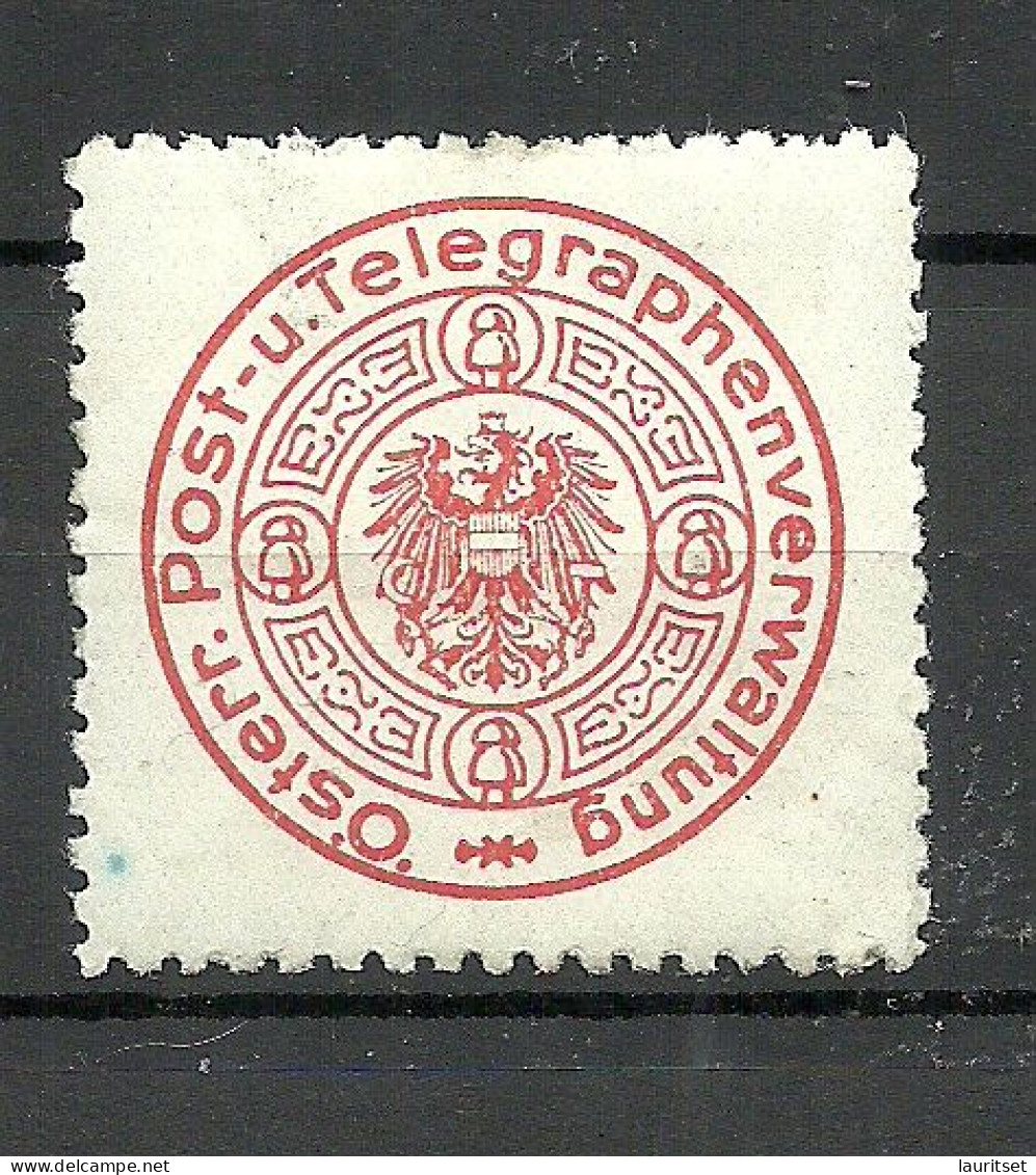 ÖSTERREICH Austria Österr. Post- Und Telegraphenverwaltung Siegelmarke Seal Stamp Telegraphie Telegraphe * - Telegraphenmarken