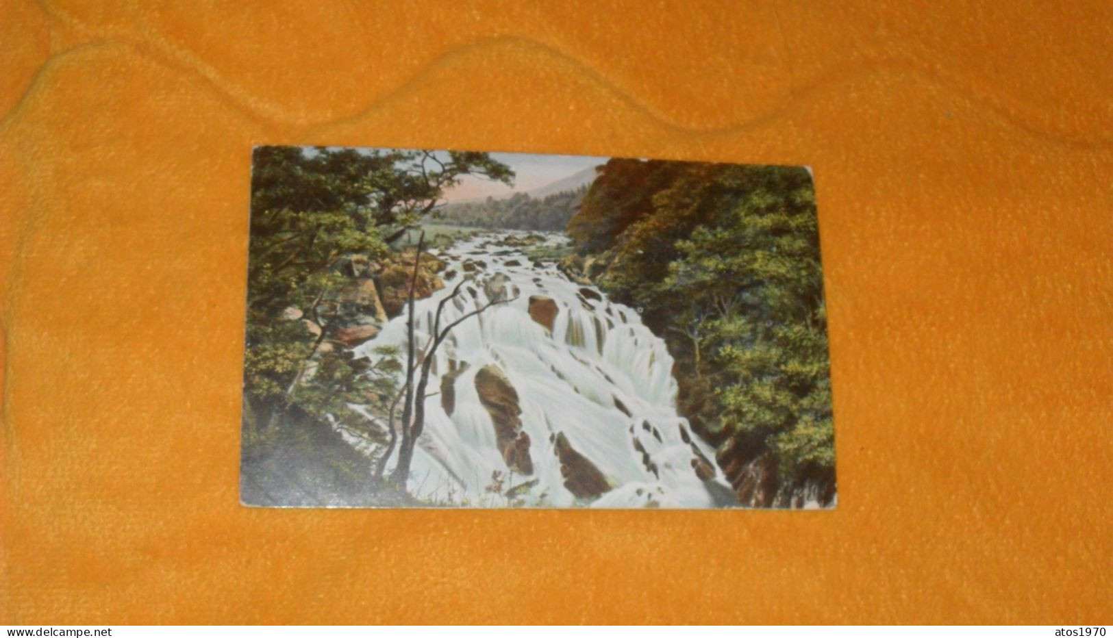 CARTE POSTALE ANCIENNE DE 1910../ CACHET BETTWSYCOED ET OBLITERATION F32 + TIMBRE..SWALLOW FALLS.. - Storia Postale