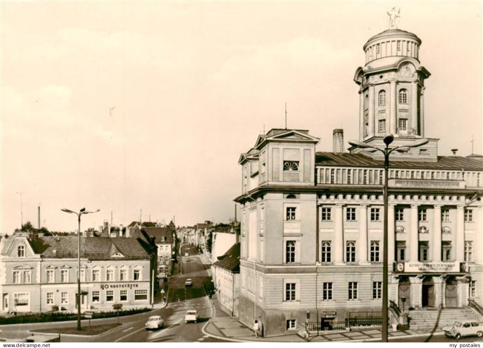 73910410 Zeulenroda-Triebes Rathaus Und Blick In Die Karl Marx Strasse - Zeulenroda