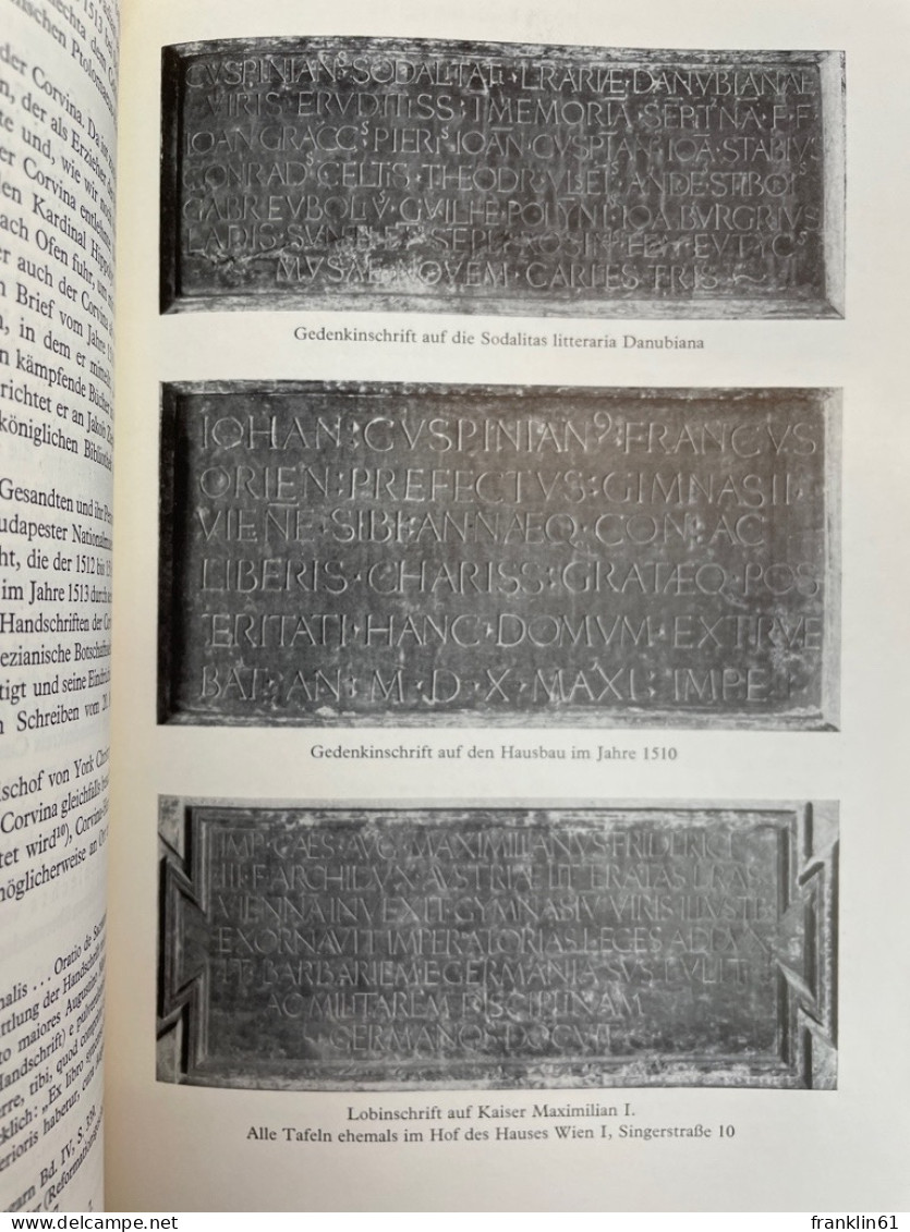Der Wiener Humanist Johannes Cuspinian : Gelehrter U. Diplomat Zur Zeit Kaiser Maximilians I. - 4. Neuzeit (1789-1914)
