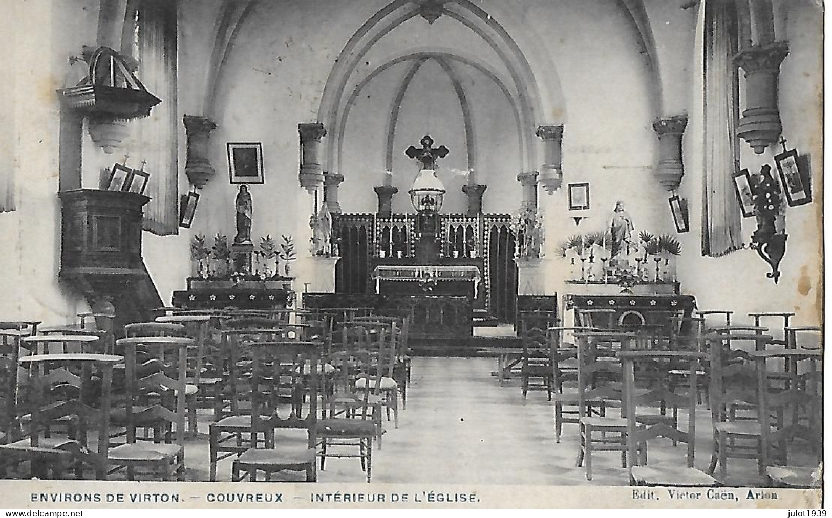 Julot1939 .... COUVREUX . ROUVROY ..-- L' Eglise . De VIRTON >>>>? NEUFCHATEAU ?? . - Rouvroy