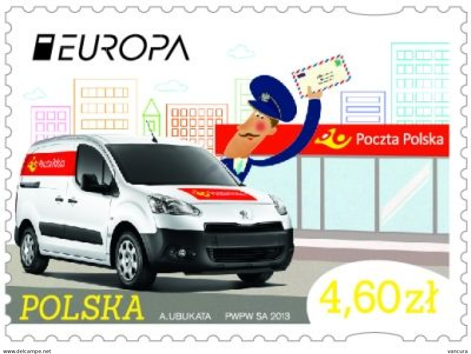 ** 4457 Poland EUROPA 2013 Car - 2013