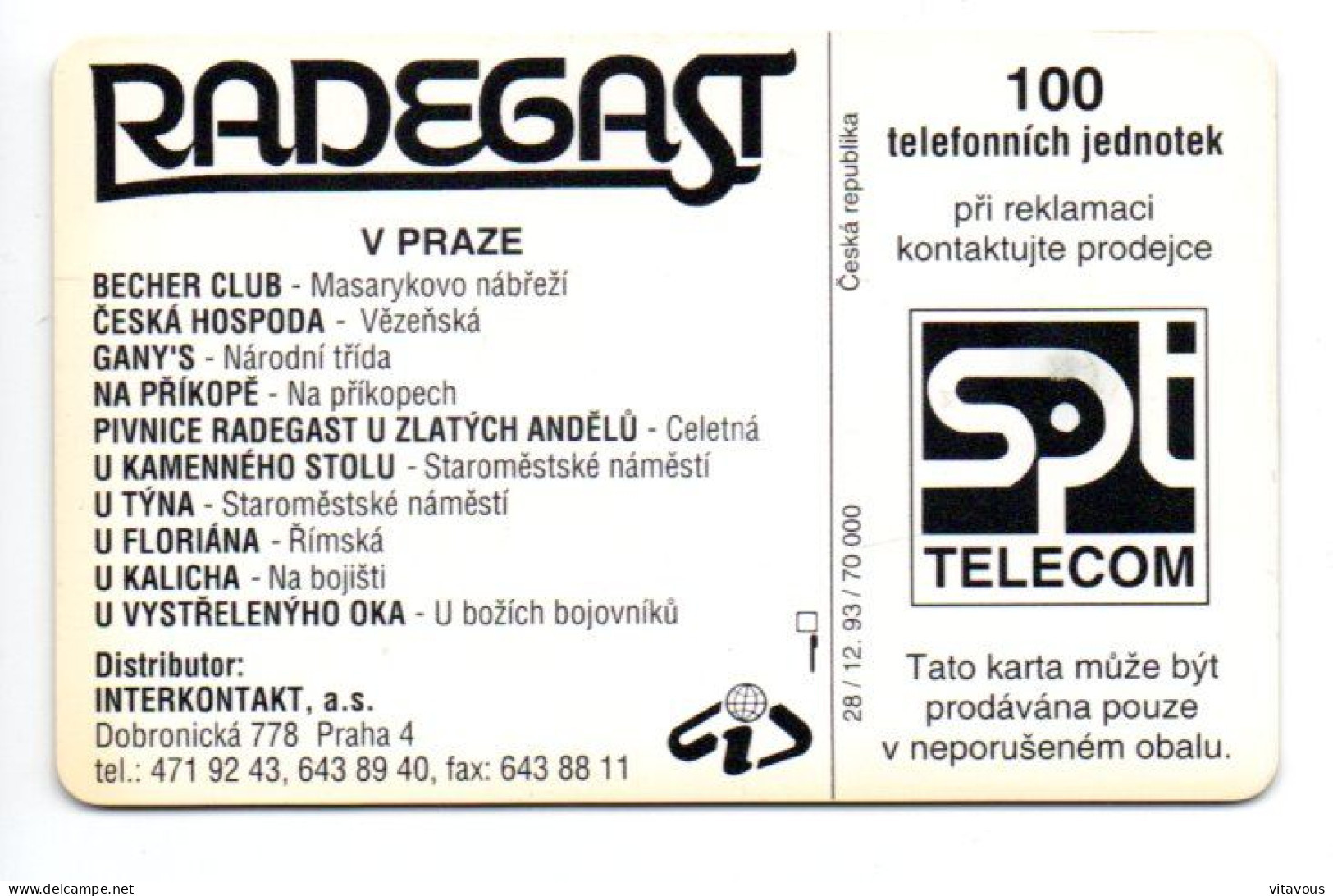 Bière Beer  Télécarte Tchèquie Phonecard Telefonkarte (G 985) - Czech Republic