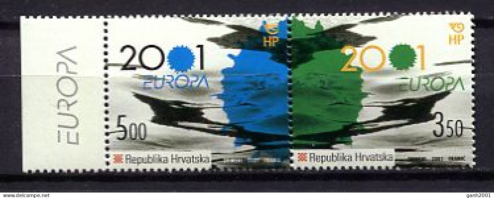 Croatia 2001 Croacia / Europa CEPT Water MNH Agua Wasser / Jk16  31-15 - 2001